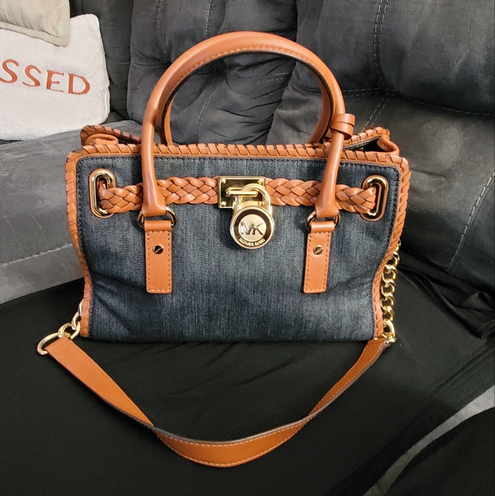Mk Hamilton denim satchel bag
